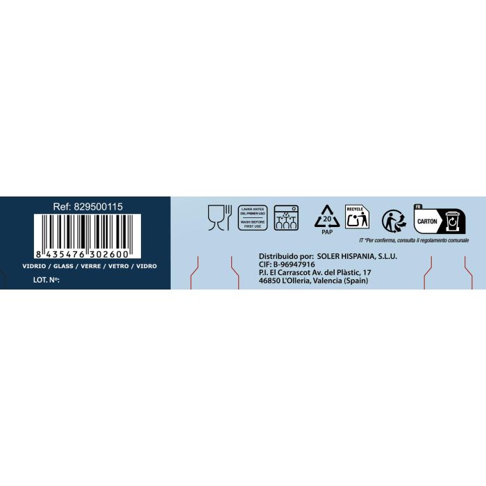 Set 2 Tazas Café con Leche 21 cl Napoli Diamond - Inde (36 Cajas) 4 Set 2 Tazas Café con Leche 21 cl Napoli Diamond - Inde (36 Cajas) 4