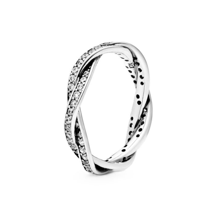 Anillo Mujer Pandora SPARKLING TWISTED LINES - RING - SIZE 52