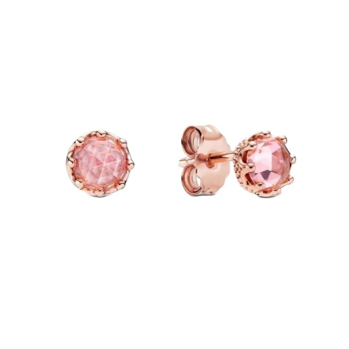 Pendientes Mujer Pandora PINK SPARKLING CROWN Plata de ley 925