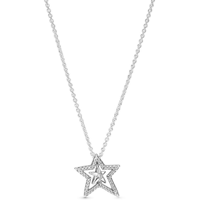 Collar Mujer Pandora PAVE ASYMMETRIC STAR COLLIER