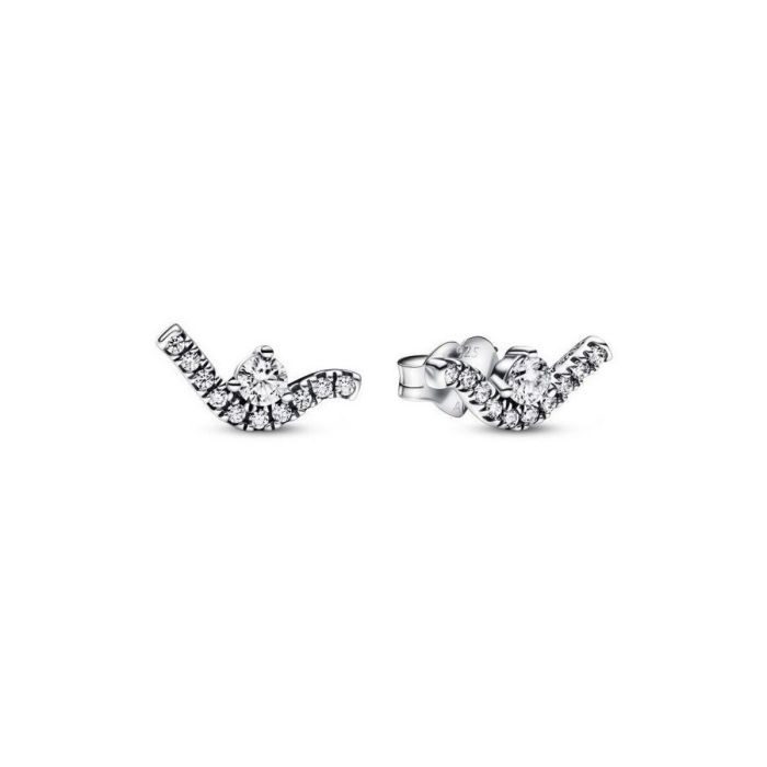 Pendientes Mujer Pandora SPARKLING WAVE Plata de ley 925