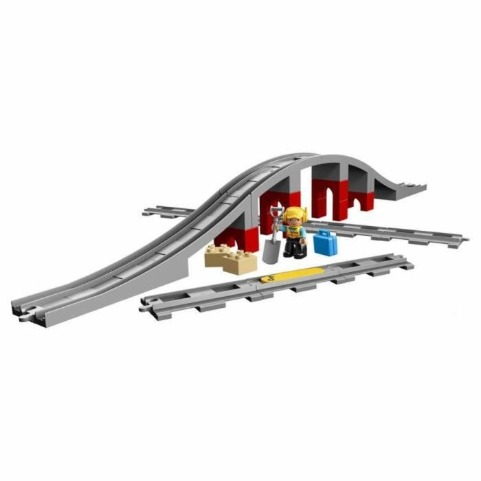 Playset de Vehículos   Lego DUPLO 10872 Train rails and bridge         26 Piezas   6