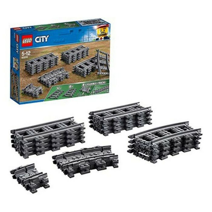 Playset   Lego City 60205 Rail Pack         20 Piezas   9