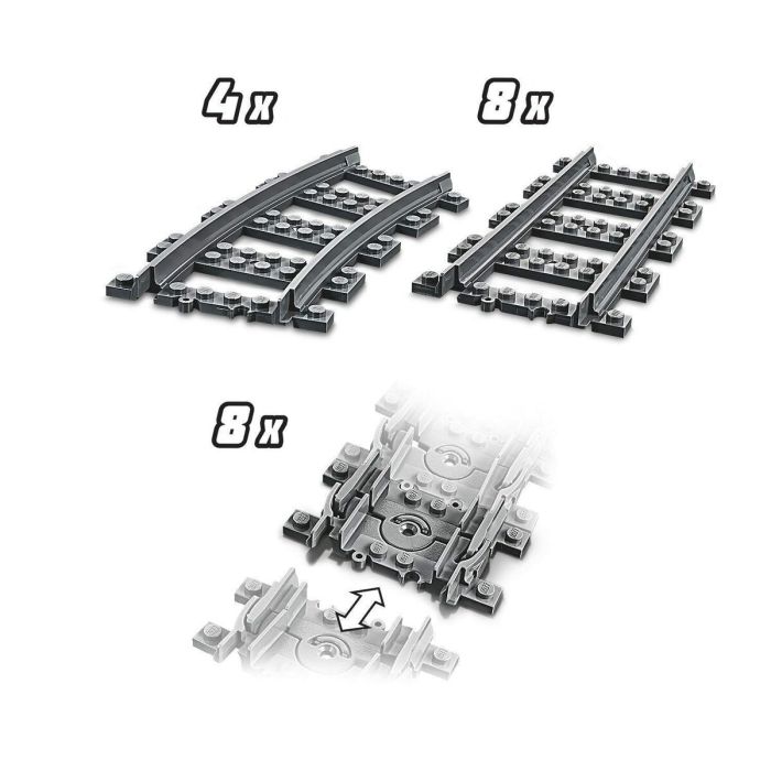 Playset   Lego City 60205 Rail Pack         20 Piezas   5