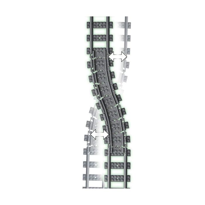 Juego de Construcción City Tracks and Curves Lego 60205         Gris 1