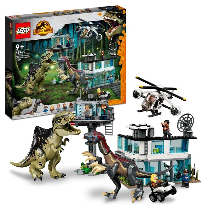Juego de Construcción + Figuras Lego Jurassic World Attack 8