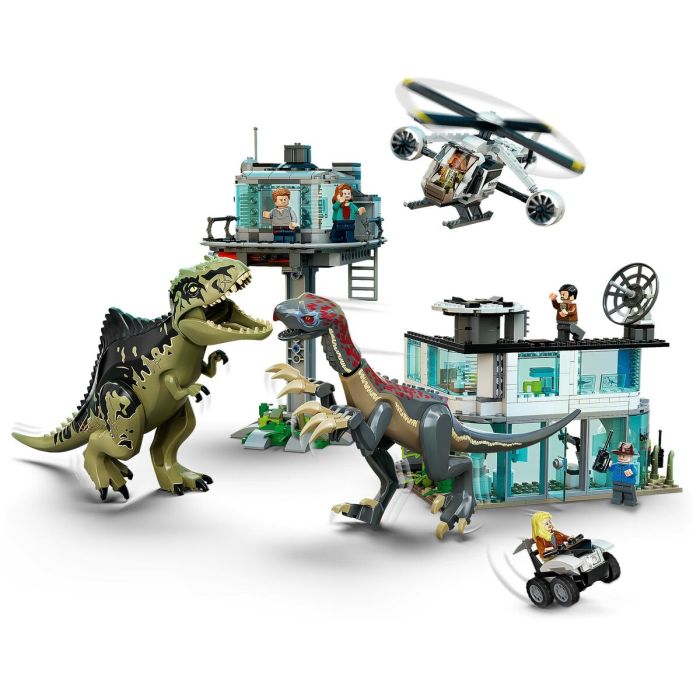 Juego de Construcción + Figuras Lego Jurassic World Attack 2