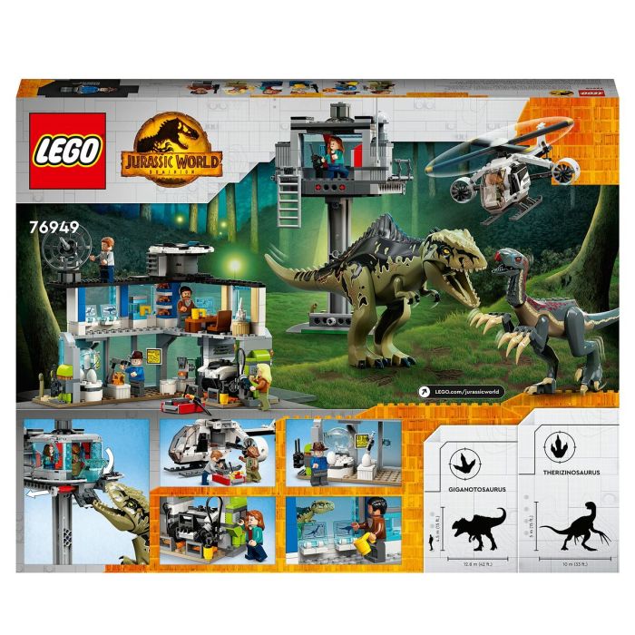 Juego de Construcción + Figuras Lego Jurassic World Attack 1