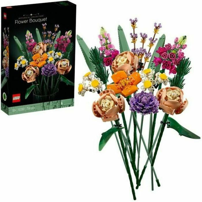 LEGO Creator Expert 10280 Ramo de flores, flores artificiales, kit de decoración de flores para bricolaje, juego para adultos