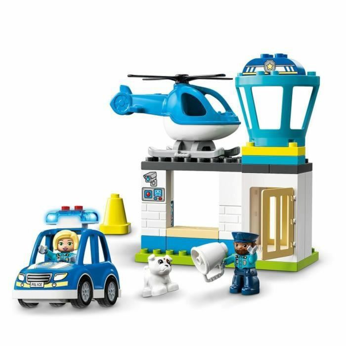 Playset Lego 10959 DUPLO Police Station & Police Helicopter (40 Piezas) 1