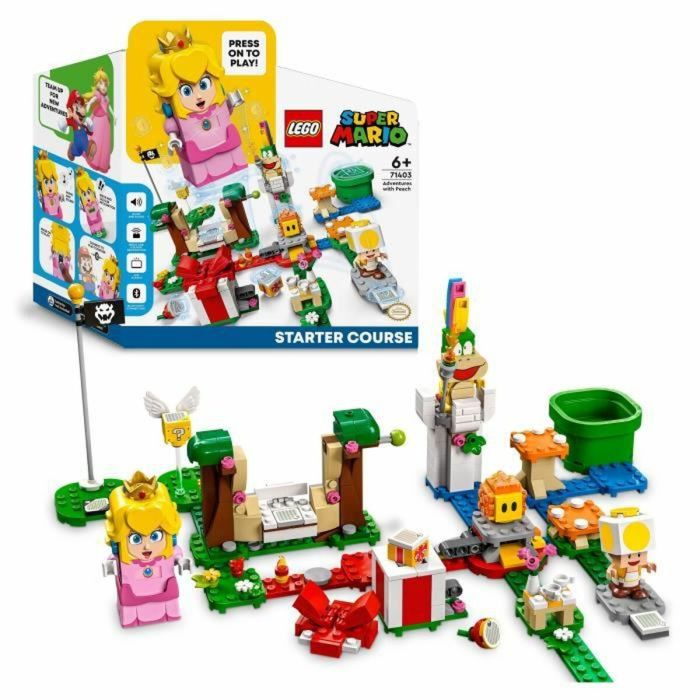 LEGO Super Mario 71403 Las aventuras de Peach Starter Pack, juguete, figura interactiva