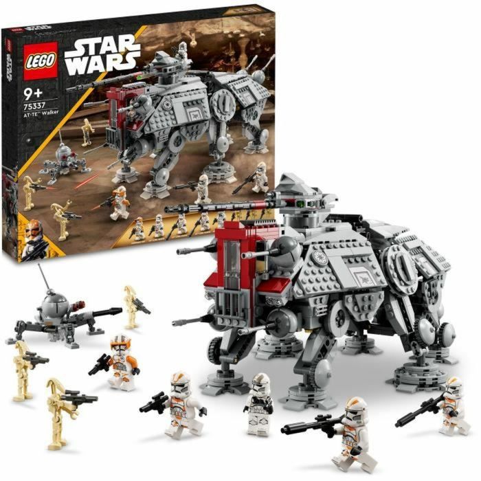 LEGO Star Wars 75337 AT-TE Walker Juguete con 5 Minifiguras, La Venganza de los Sith