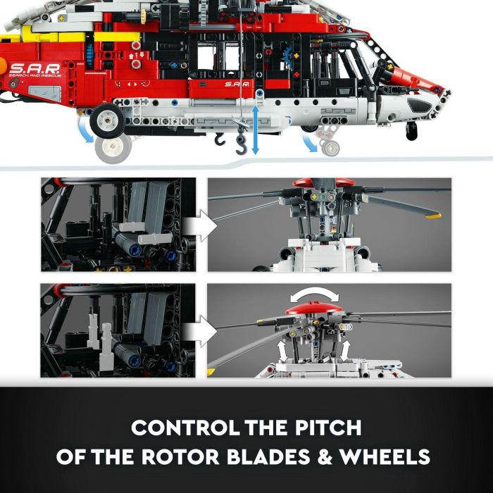 Playset de Vehículos   Lego Technic 42145 Airbus H175 Rescue Helicopter         2001 Piezas   2