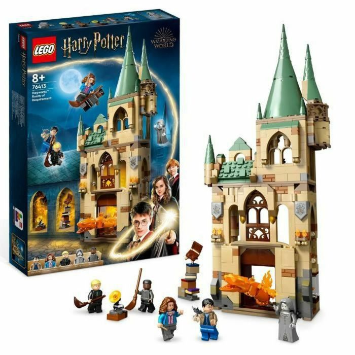 LEGO Harry Potter 76413 Hogwarts: la habitación a pedido, juguete del castillo con figura de serpiente de fuego