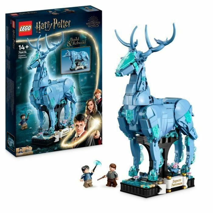 Lego Harry Potter 76414 Patronum de Expecto, modelo 2 en 1 con figuras de animales CERF y Wolf