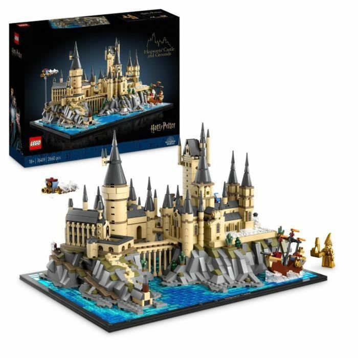 LEGO Harry Potter 76419 Castillo y terrenos de Hogwarts, edificio modelo para adultos, que incluye lugares icónicos