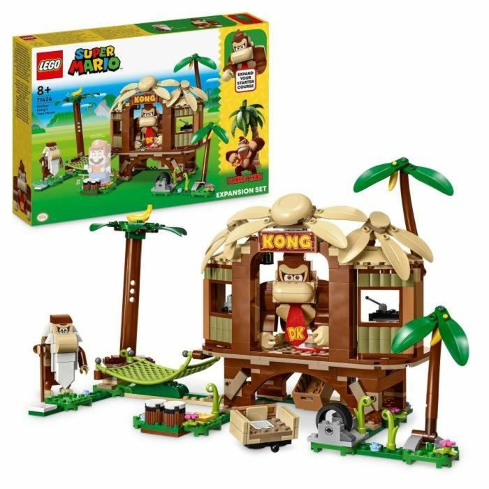 LEGO Super Mario 71424 Set de expansión Cabaña de Donkey Kong, juguete combinado con paquete inicial