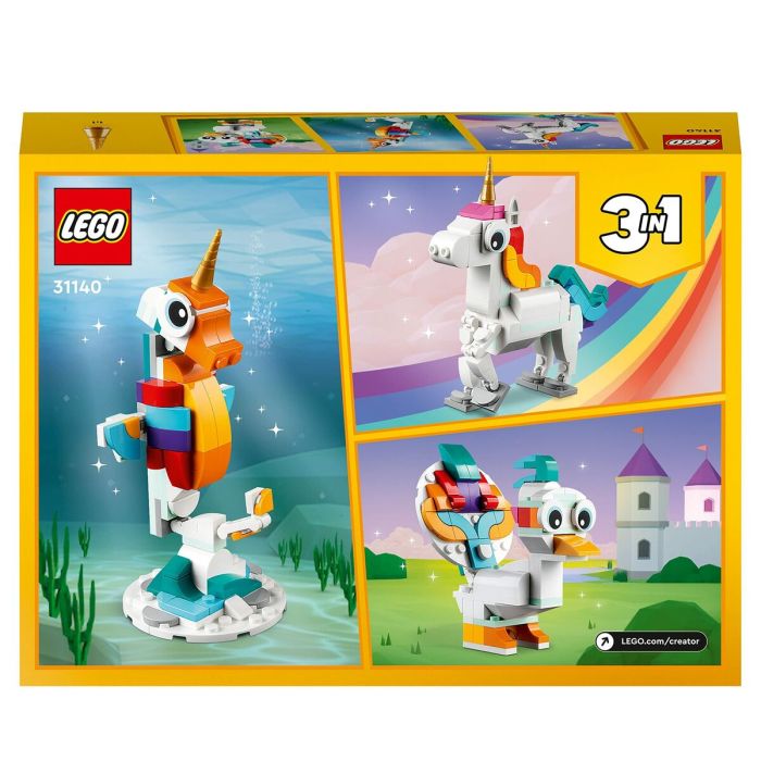 Playset Lego Creator Magic Unicorn 31140 3 en 1 145 Piezas 1
