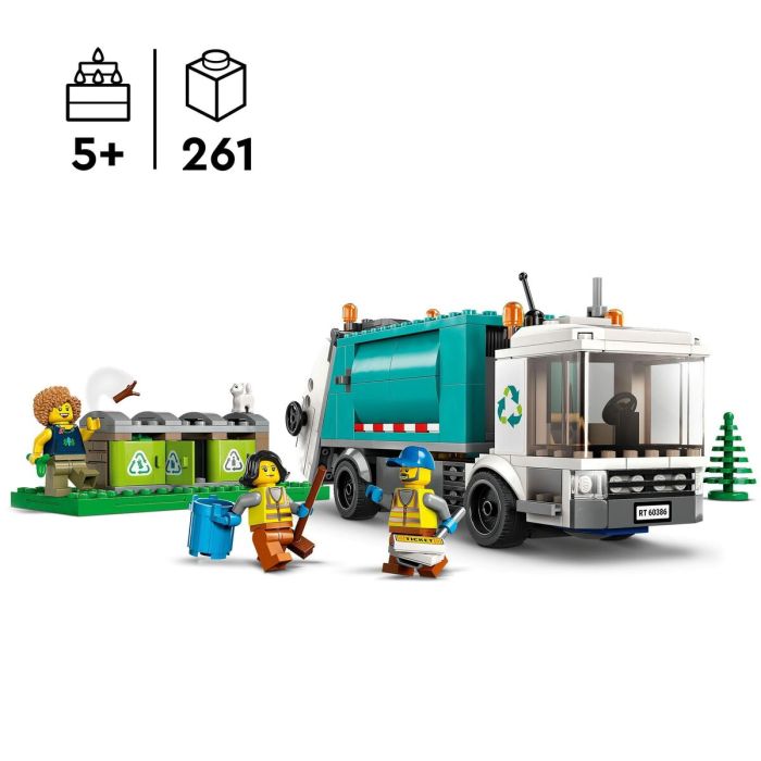 Playset Lego 60386 Camión de Basura 3