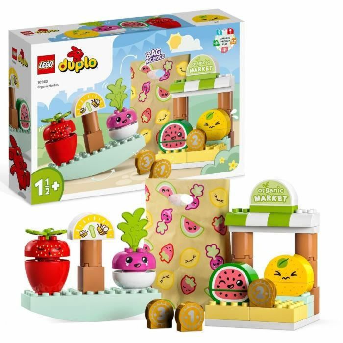 LEGO DUPLO Mi primer 10983 The Organic Market, Educational Toys to Stack, hijos de los 18 meses a los 3 años