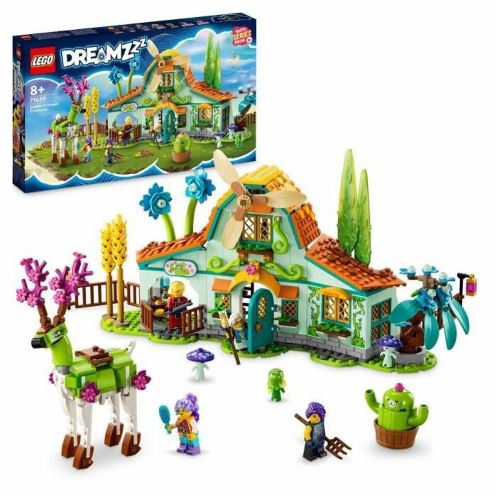 LEGO DREAMZzz 71459 Establo de Criaturas de Ensueño, Juguete de Granja con Figura de Ciervo 2 en 1