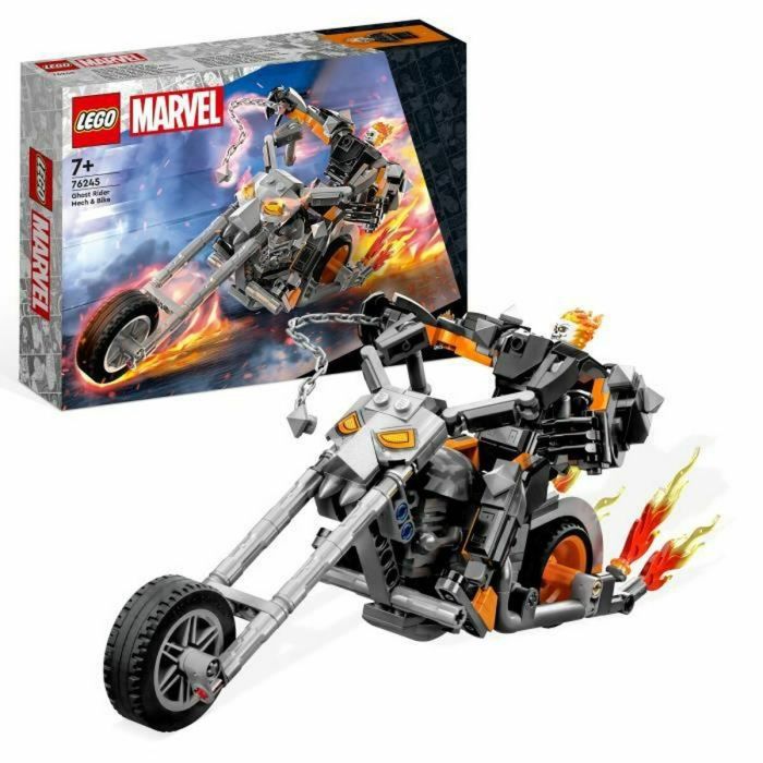 LEGO Marvel 76245 El robot y la motocicleta del jinete fantasma, juguete con figura de superhéroes