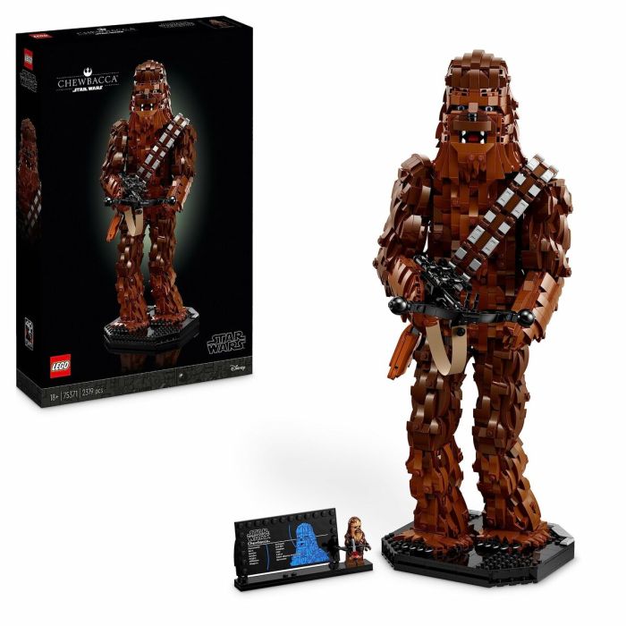 LEGO Star Wars 75371 Chewbacca, Kit de Modelo El Retorno del Jedi para Adultos, Minifiguras Wookiee con Ballesta