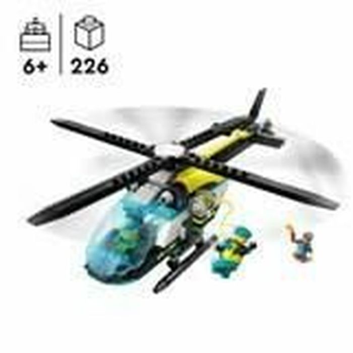 Playset Lego 60405 Emergency rescue helicopter 5