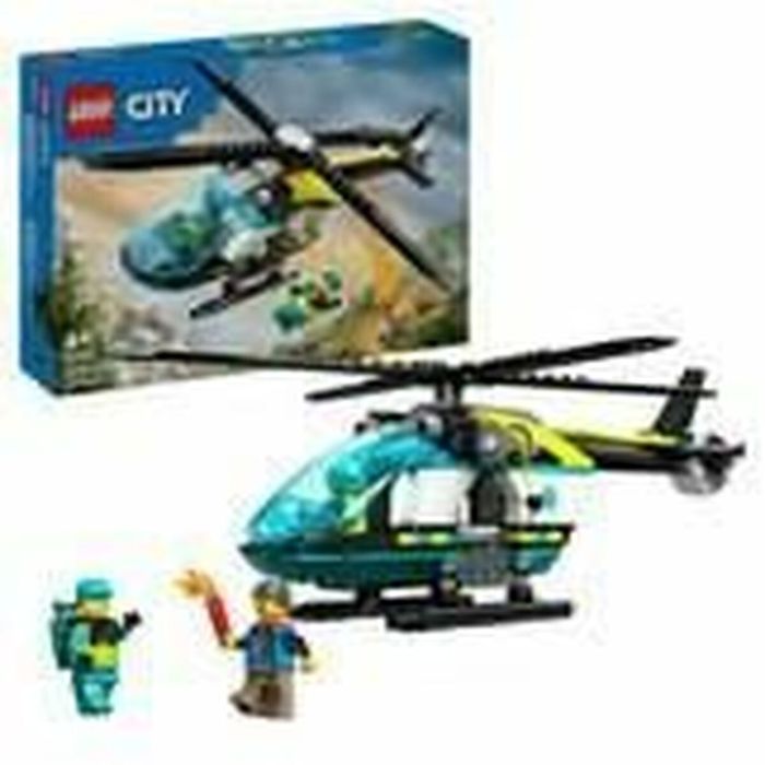 Juego de construccion helicóptero de rescate para emergencias lego city