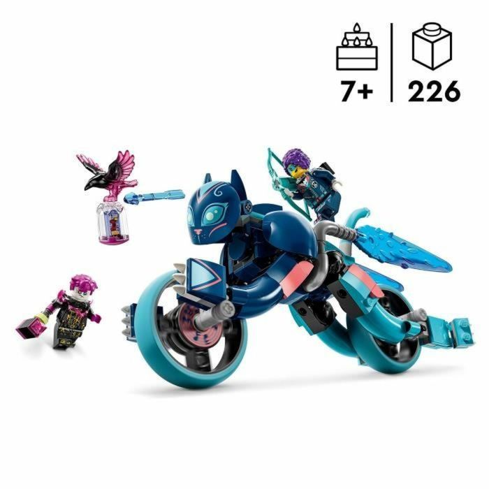 LEGO DREAMZzz 71479 Gato Motociclista de Zoey - Set de Animales - Moto y Minifiguras para Niños