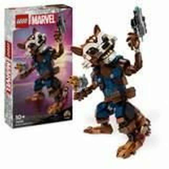 LEGO 76282 Marvel Rocket y Baby Groot, Juguete para niños, Película Guardianes de la Galaxia, Minifigura de superhéroe