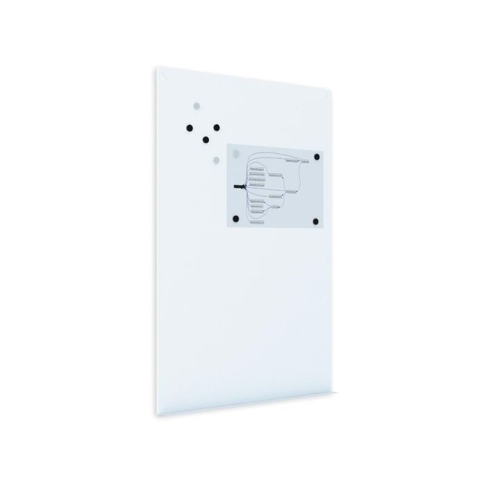 Pizarra Rocada Magnetica Blanca Con Sistema Ski Whiteboard 100x150 cm 1