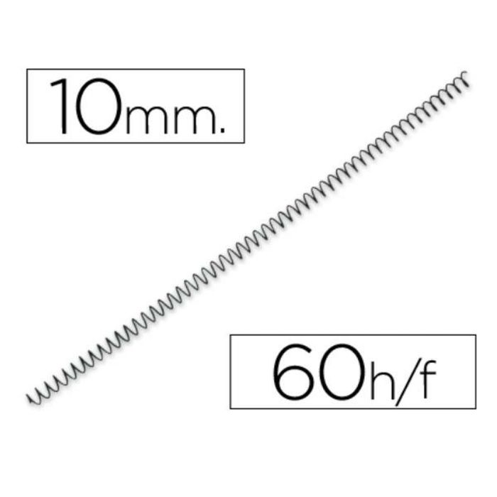 Espirales para Encuadernar Q-Connect KF04415 Plástico Ø 10 mm (200 Unidades) 3