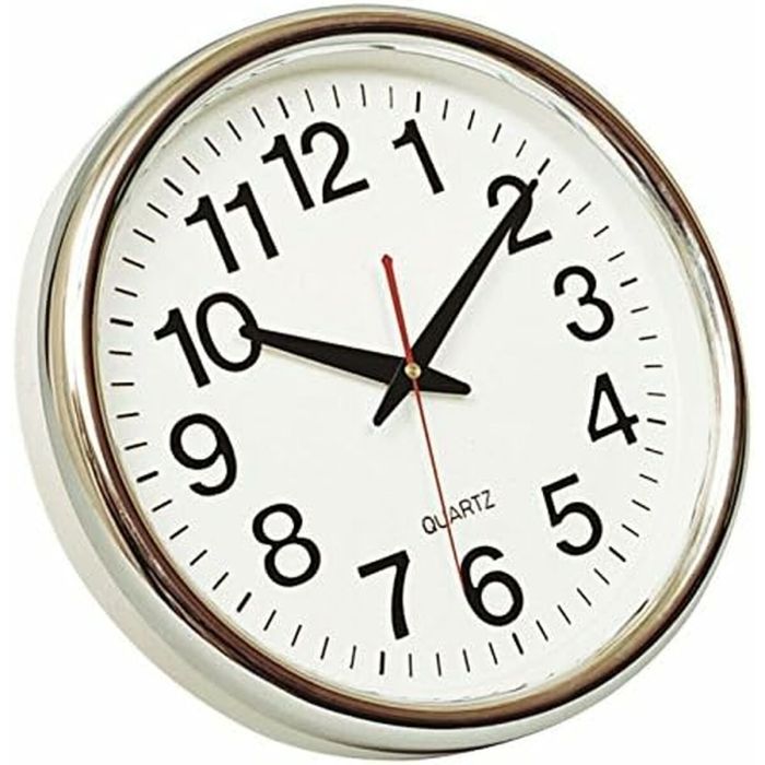 Reloj de Pared Q-Connect KF15589 Blanco Ø 30 cm Plástico