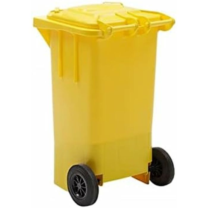 Cubo de basura Q-Connect KF16543 Amarillo Plástico 100 L 2
