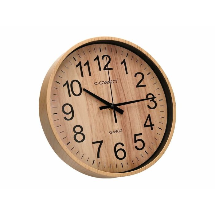 Reloj de Pared Q-Connect KF16952 Ø 25,7 cm Madera 1