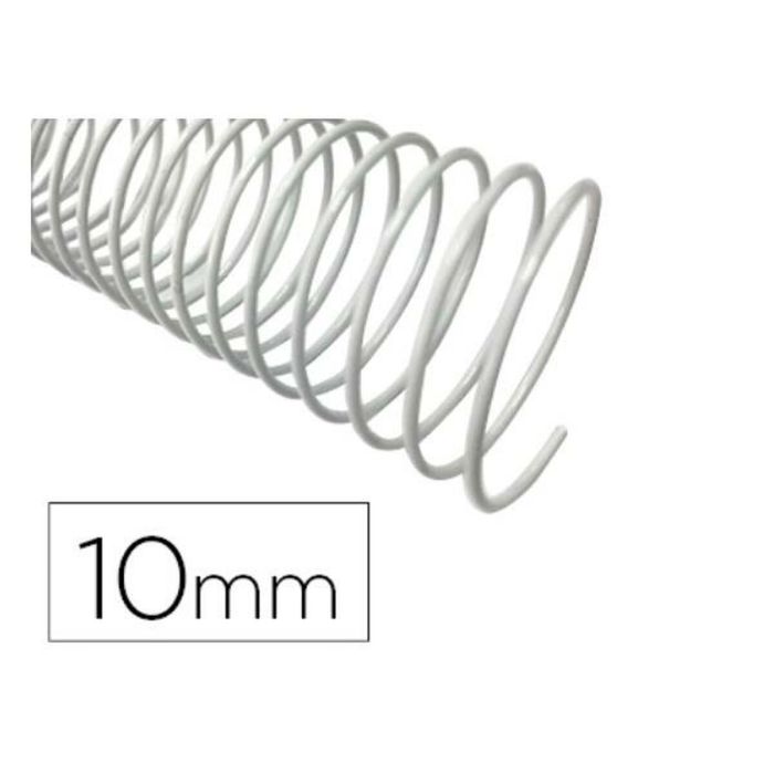 Espirales para Encuadernar Q-Connect KF17125 Blanco Plástico Ø 10 mm 100 Unidades