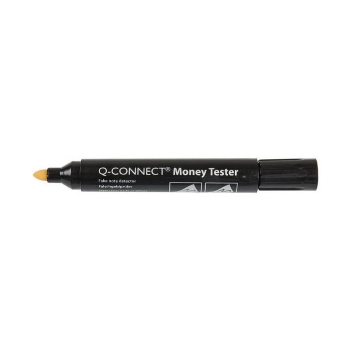 Rotulador Q-Connect Detector de Billetes Falsos Negro Rotulador Q-Connect Detector de Billetes Falsos Negro