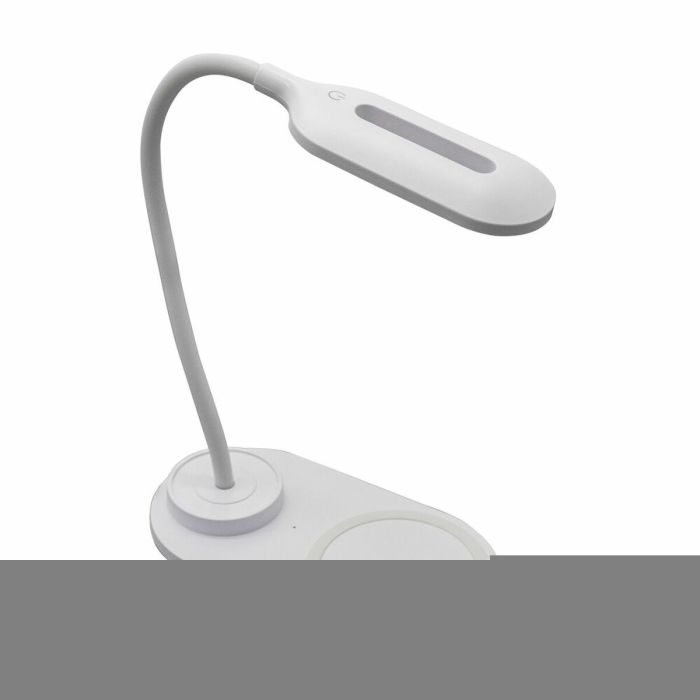 Lámpara LED con Cargador Inalámbrico para Smartphones Denver Electronics LQI-55 Blanco 5 W 1