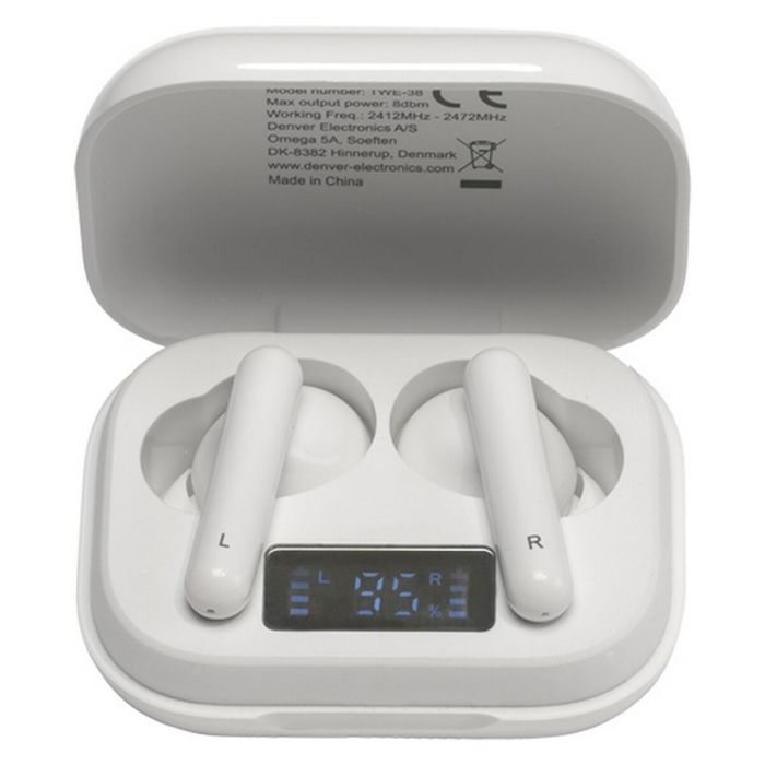 Auriculares Bluetooth Denver Electronics 111191120210 Blanco 6