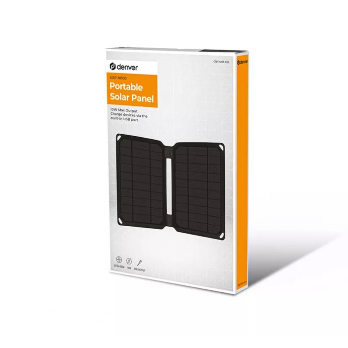 Panel solar fotovoltaico Denver Electronics Plegable 10 W 1