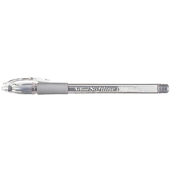 Boligrafo Artline 1900 Softline Tinta Aceite Metalico Plata 12 unidades 2