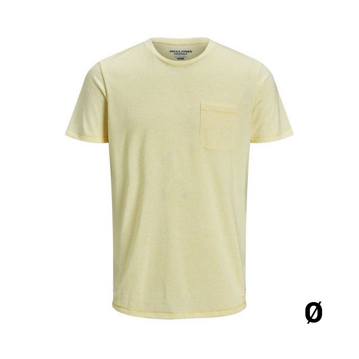 Camiseta de Manga Corta Hombre Jack & Jones 12171674 FLA Amarillo