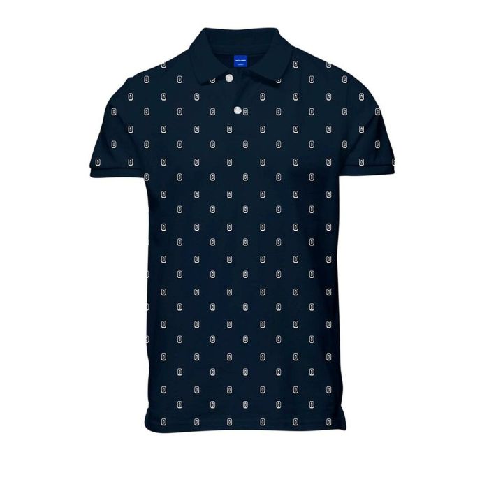 Polo de Manga Corta Hombre JORCOLLECT Jack & Jones SS FST 12232663 Azul marino