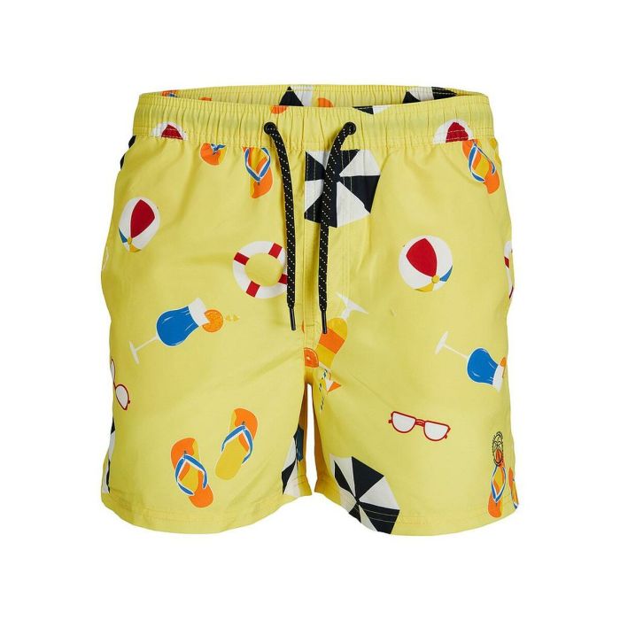 Bañador Hombre Jack & Jones BIG PRINTS 12227754 Amarillo