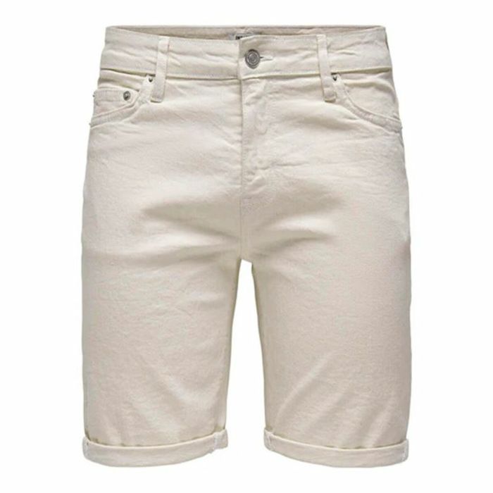 Pantalones Cortos de Hombre Only & Sons Onsply 9296 Ecru Beige