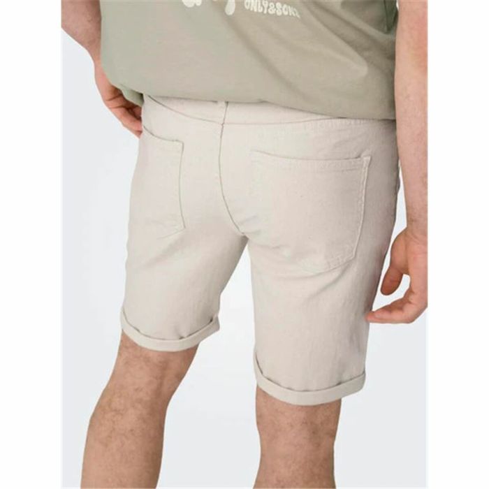 Pantalones Cortos de Hombre Only & Sons Onsply 9296 Ecru Beige 1