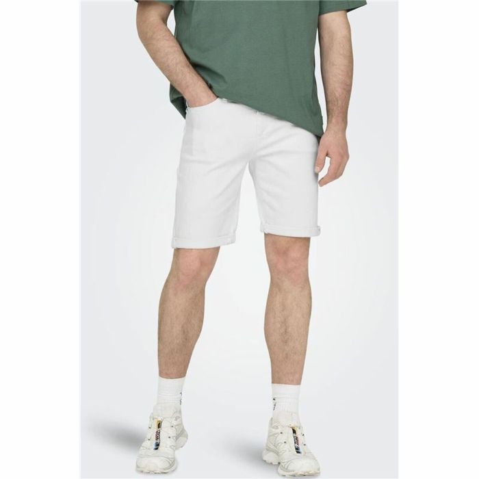 Pantalones Cortos de Hombre Only & Sons Onsply 9297 White Blanco 2