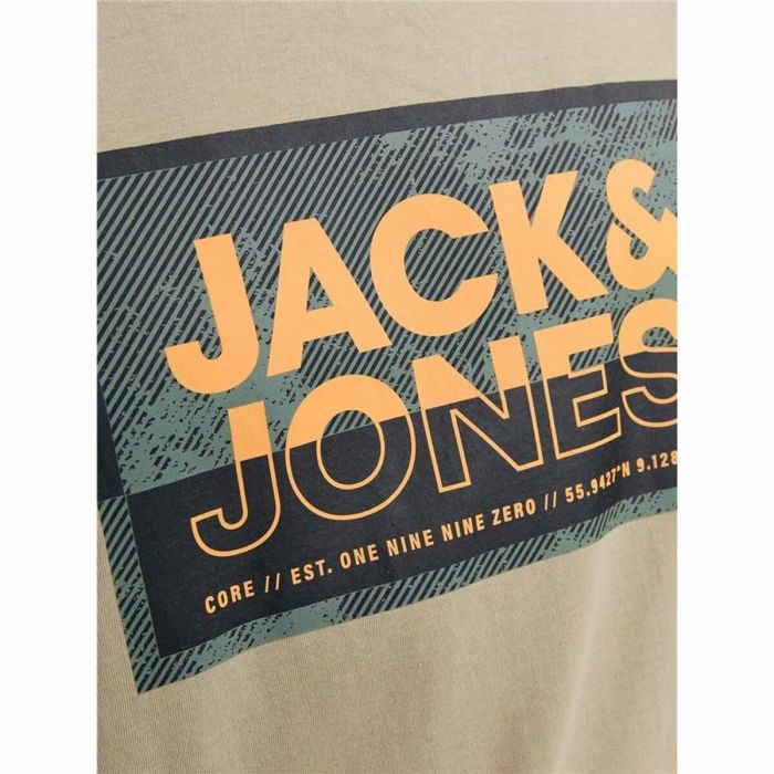 Camiseta de Manga Corta Hombre Jack & Jones logan Gris Hombre 1