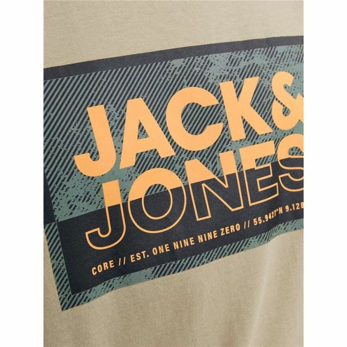 Camiseta de Manga Corta Hombre Jack & Jones logan Gris Hombre 1 Camiseta de Manga Corta Hombre Jack & Jones logan Gris Hombre 1